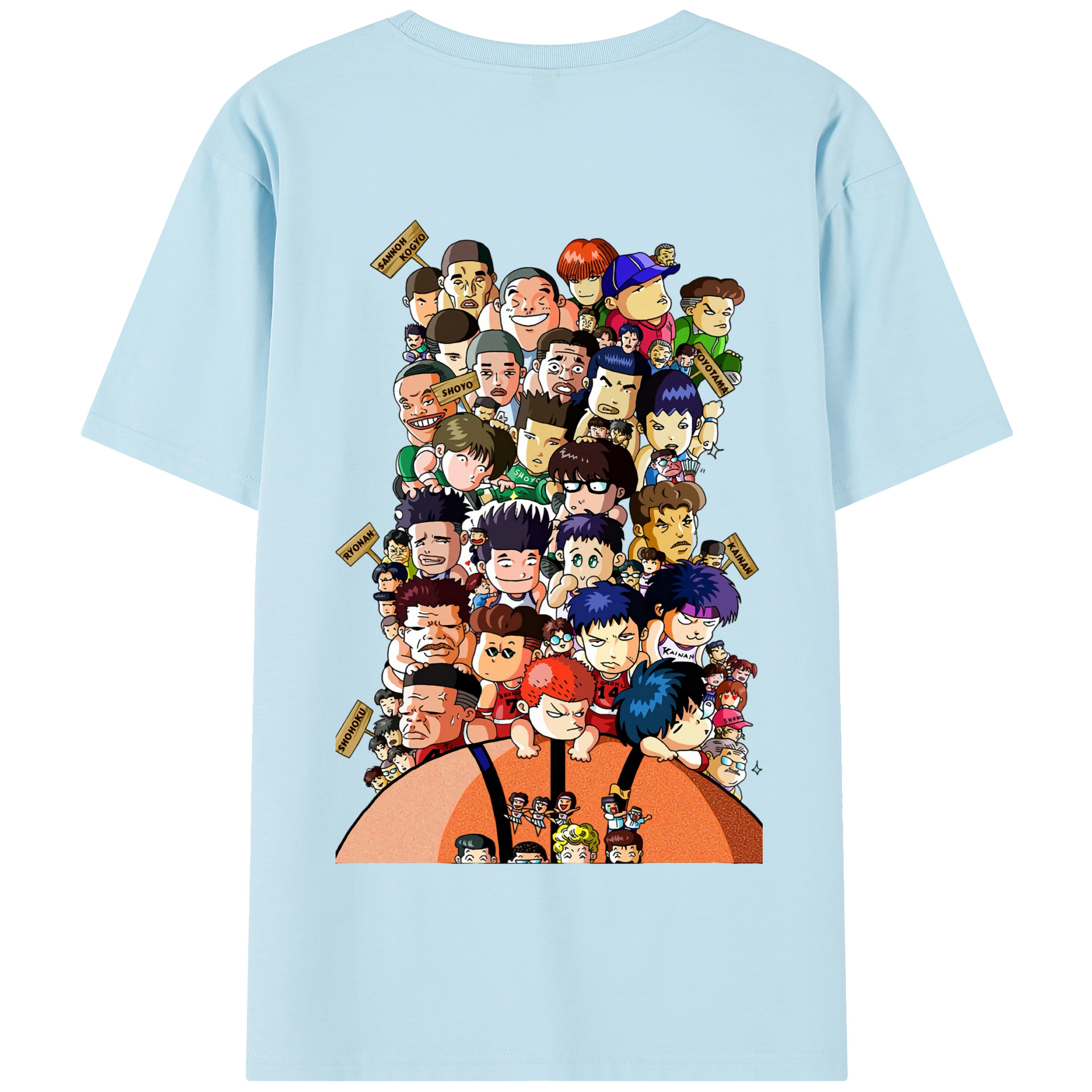 SLAM DUNK／スラムダンク 綿100％半袖Tシャツ（背面プリント）